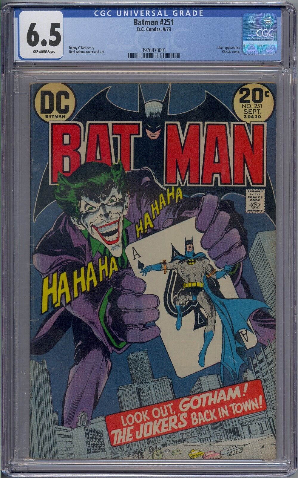 Batman #251 CGC 6.5 Joker Classic Cover Neal Adams | Comic Books