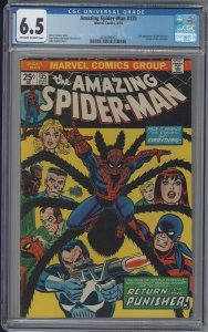 AMAZING SPIDER-MAN 135 CGC 6.5 FN+ 2nd Punisher Origin of Tarantula