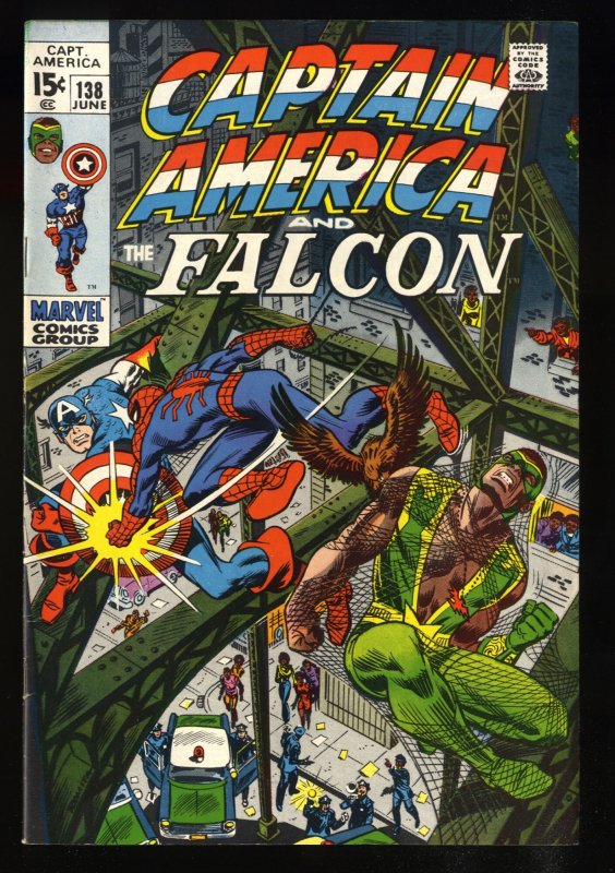 Captain America #138 VF+ 8.5 Spider-Man Appearance!