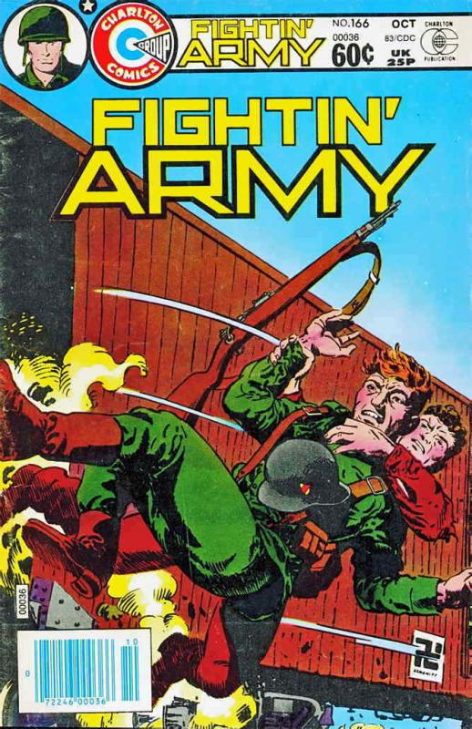 Fightin’ Army #166 VF; Charlton | save on shipping - details inside
