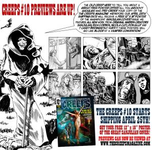 THE CREEPS #10 - FIRST PRINTING - COMIC HORROR MAGAZINE