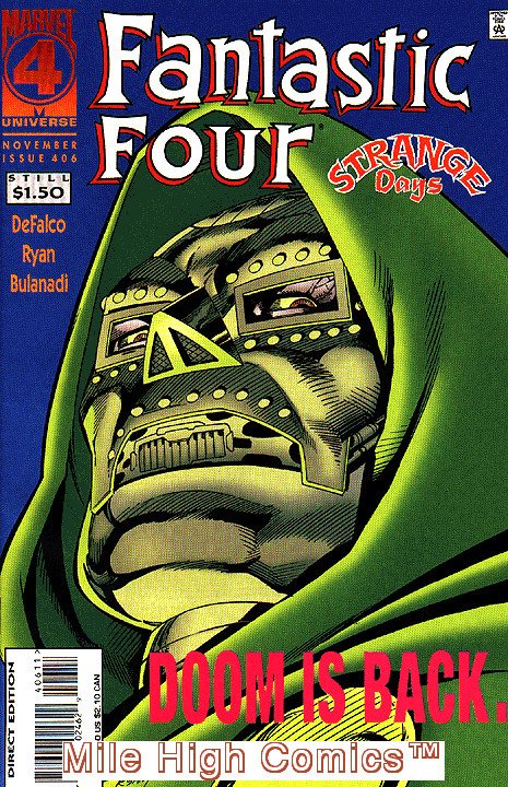 FANTASTIC FOUR  (1961 Series)  (MARVEL) #406 Near Mint Comics Book 