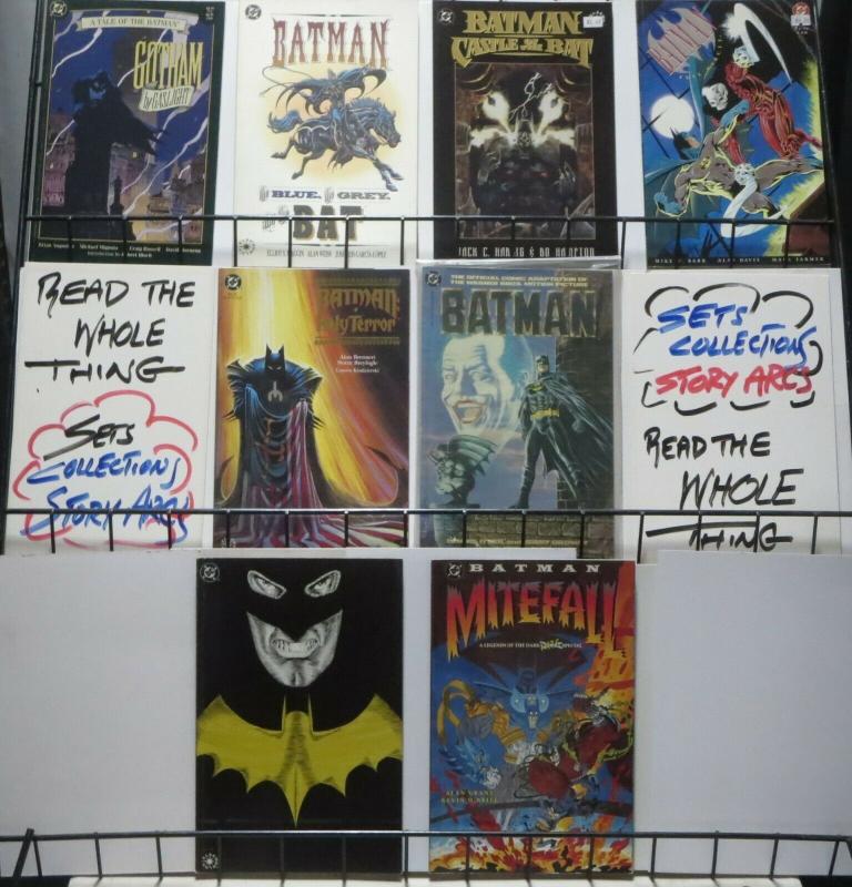 BATMAN PRESTIGE ONE-SHOT LOT! 8 books, Gotham by Gaslight, Mignola, Alan Davis