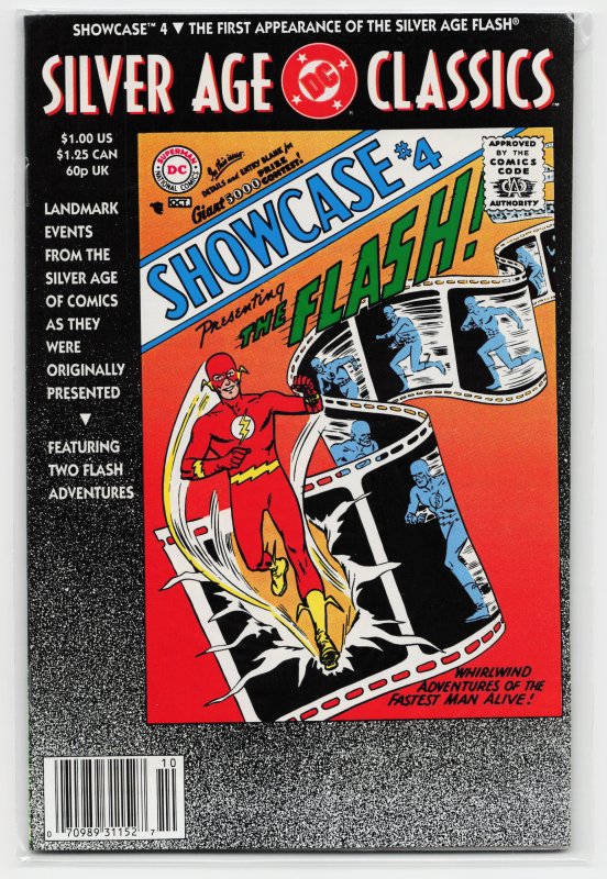 Showcase #4 Silver Age Classics Cover (1992) The Flash [Key Issue]