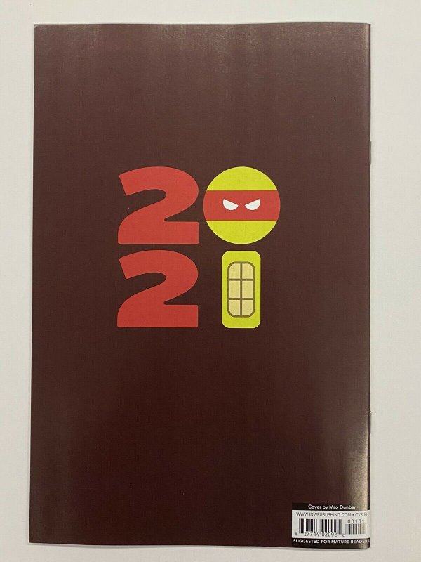 TMNT Teenage Mutant Ninja Turtles Annual 2021 1:10 RI Dunbar Variant Cover IDW