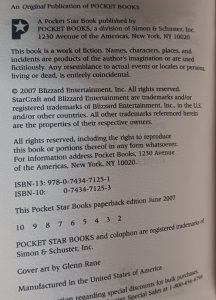 FIRSTBORN: STARCRAFT - THE DARK TEMPLAR SAGA (2007) GLENN RANE | PAPERBACK