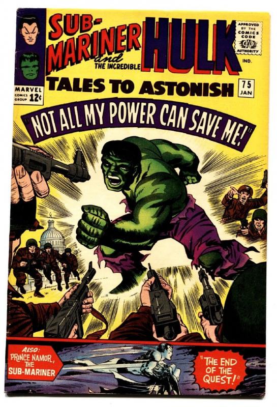 TALES TO ASTONISH #77 comic book-HULK/SUBBY-nice copy-MARVEL-SILVER-AGE vf