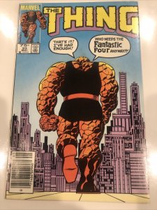 The Thing (1985) # 23 (FN/VF) Canadian Price Variant • CPV • Mike Carlin• Marvel