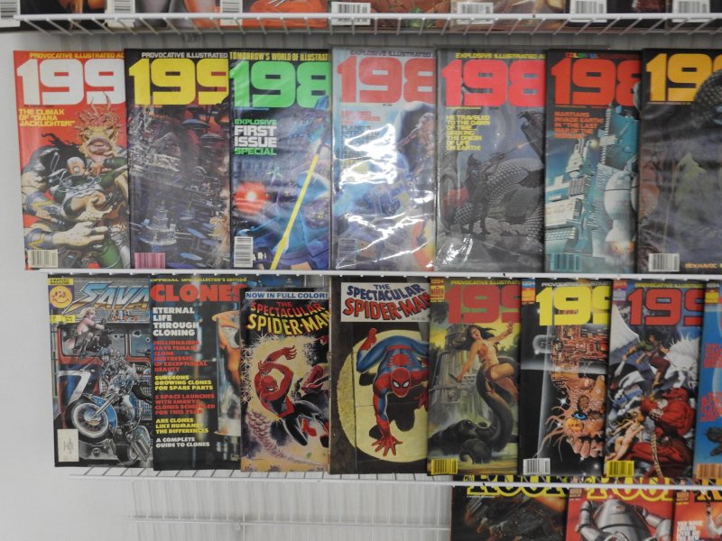 Huge Lot 85 Magazines W/ 1984, Rook, Spider-Man, Epic, +More Avg FN Condition!