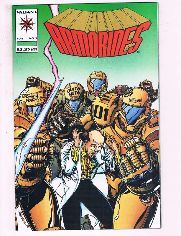 Lot Of 7 Armorines Valiant Comic Books # 1 2 3 4 5 6 7 Modern Age Series J25