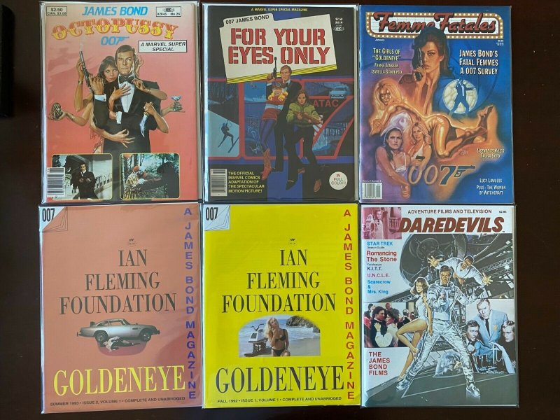 James Bond 007 Mag Lot 8.0 VF 