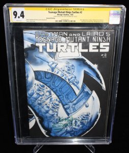 Teenage Mutant Ninja Turtles #2 (CGC 9.4) Signed/Sketch by Kevin Eastman - 1985