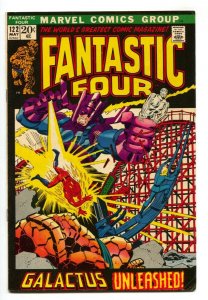 FANTASTIC FOUR #122 1972- GALACTUS-SILVER SURFER-TORCH- FN