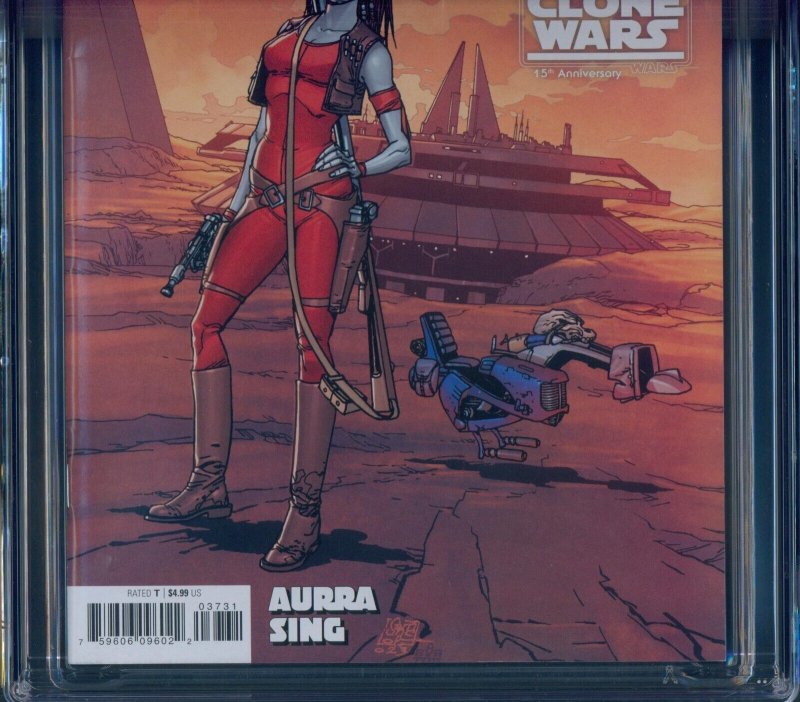 Star Wars Bounty Hunters #37 CGC 9.8 Clone Wars 15th Aurra Sing Variant 2023