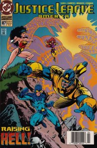 Justice League America #87 (Newsstand) FN ; DC | Dan Vado