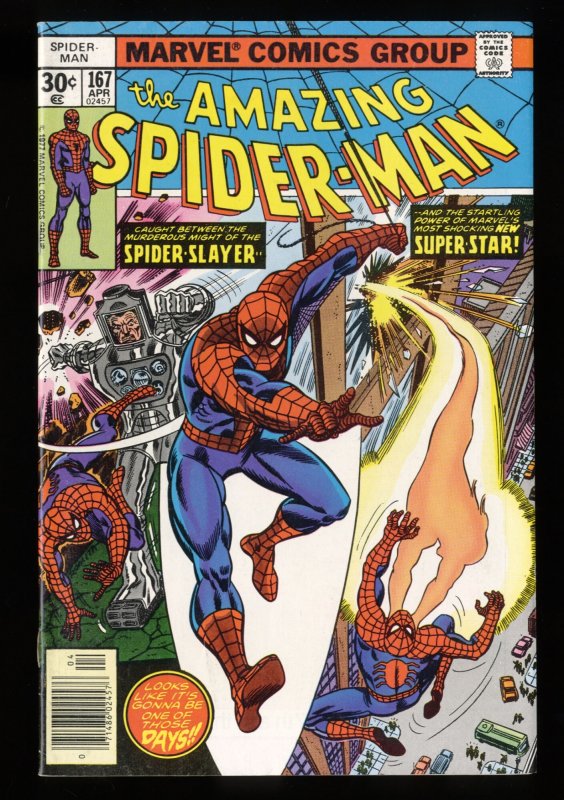 Amazing Spider-Man #167 VF+ 8.5