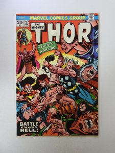 Thor #222 (1974) VG+ condition MVS intact subscription crease