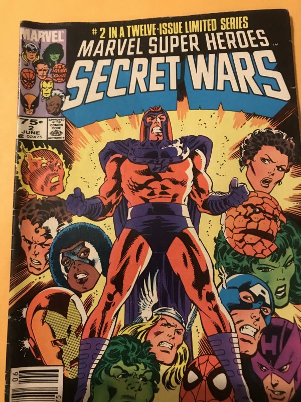 Marvel Super Heroes Secret Wars #2 : 2/84 VG; NEWSSTAND, Galactus, original mini