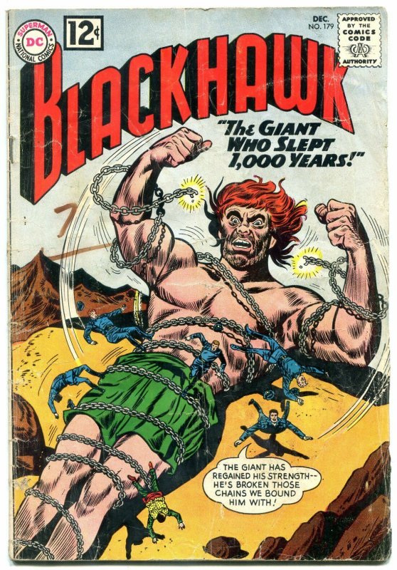 BLACKHAWK #179 1962-DC COMICS-WILD GIANT COVER G
