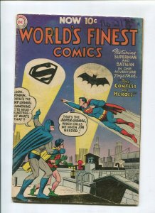 WORLDS FINEST #74 (3.0) *THE FISHERMAN COLLECTION* LAST PRECODE ISSUE 1955