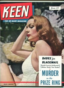 KEEN #1-JUNE 1950-HAZEL BROOKS-YVONNE DE CARLO-SOUTHERN STATES-vf