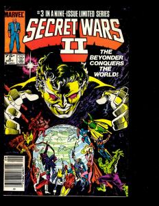 Lot of 9 Secret Wars II Marvel Comic Books 1 2 3 4 5 6 7 8 9 Beyonder DS3