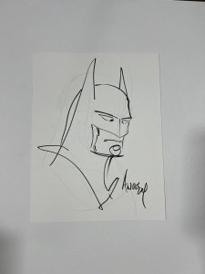 Ande Parks Original Art Sketch Batman Pencils Inks 8.5x11 Cardstock