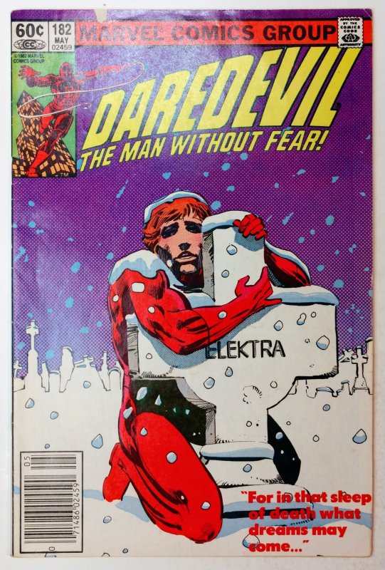 Daredevil #182 Newsstand (3.5, 1982) Iconic cover art by Frank Miller