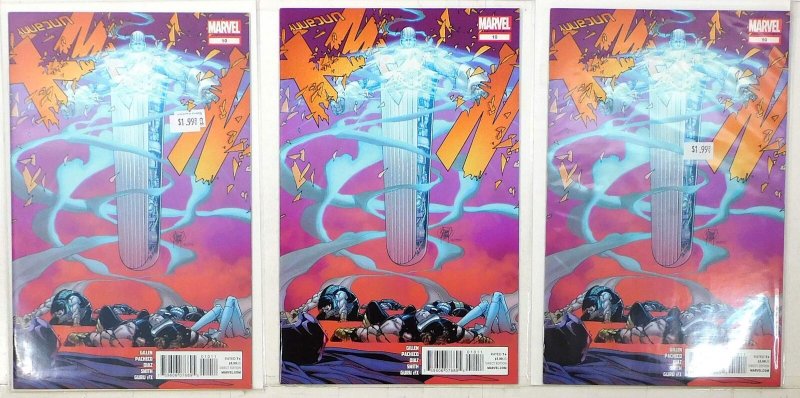 Uncanny X-Men Lot of 3 #10 x3 (2012) Marvel Comics 1st Print Comic Books