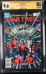 Star Trek (1984) # 1 (CGC 9.6 SS) Signed & Captain Kirk William Shatner * CPV