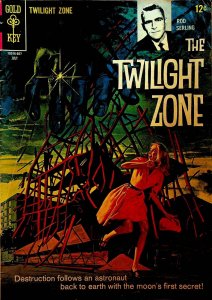 The Twilight Zone 16 Gold Key Comics 1966 Rod Serling Astronaut on Moon