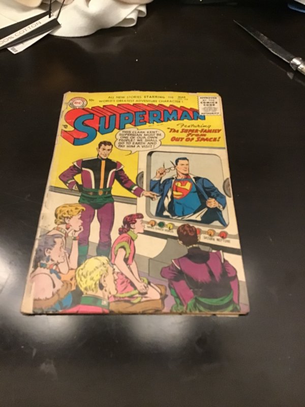 Superman #104 1956 Rare Golden-Age Super-Family from Space! Affordable-Grade VG-