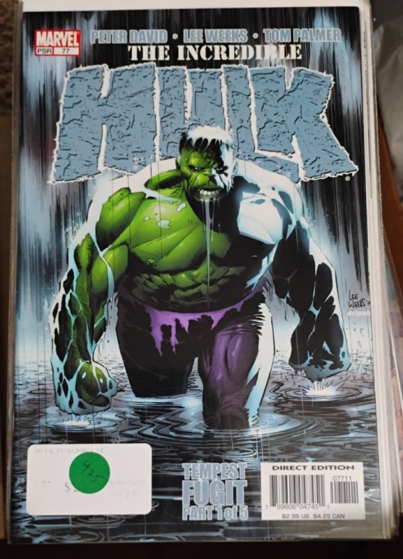Incredible Hulk # 77 2005 vol 2  Marvel DISNEY  peter david  tempest fugit