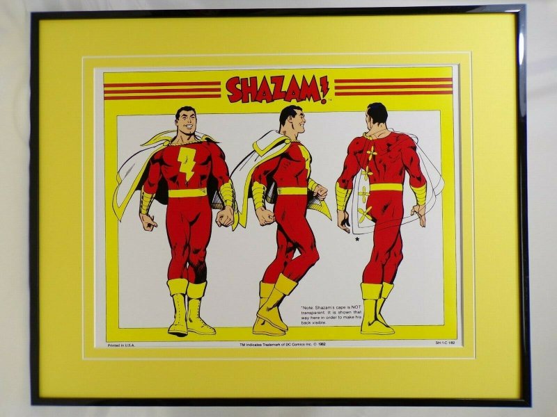 DC Comics Shazam 360 View 16x20 Framed Poster Display 