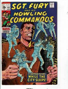 Sgt. Fury & His Howling Commandos # 69 FN/VF Marvel Comic Book 1969 Severin JL1