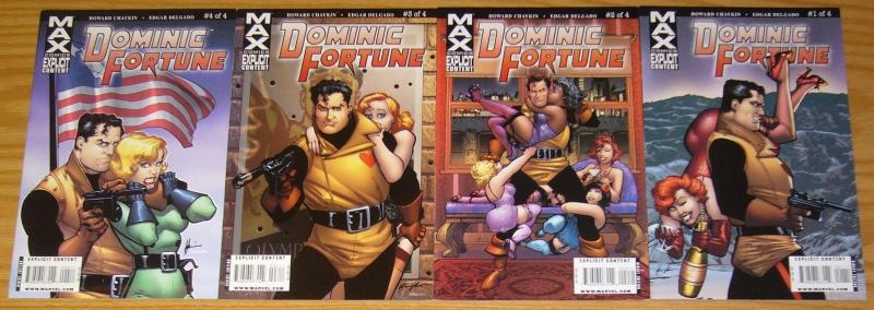 Dominic Fortune #1-4 VF/NM complete series - marvel max - howard chaykin 2 3 set