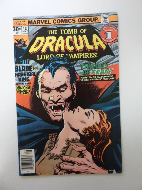 Tomb of Dracula #48 (1976) FN condition stains back cover