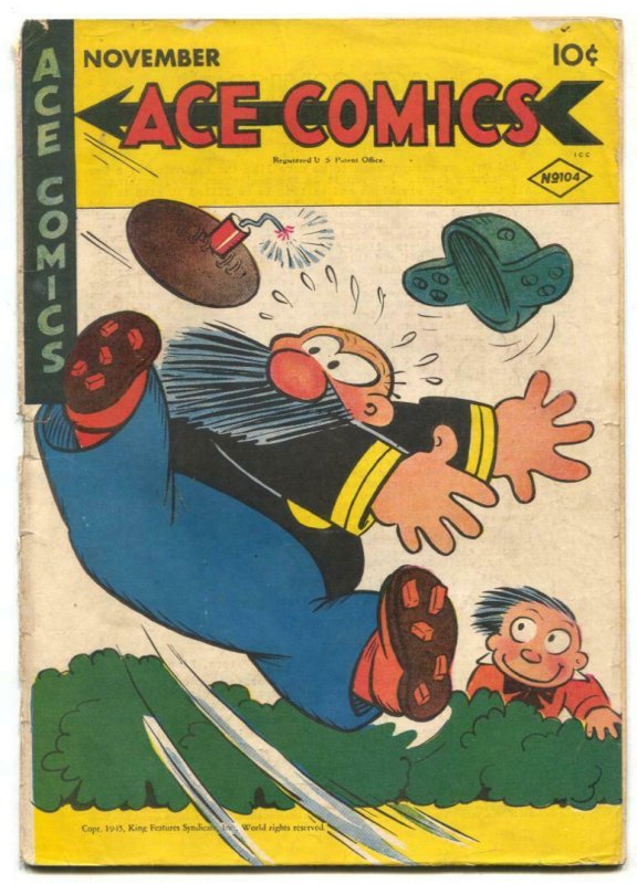 Ace Comics #104 1945- Phantom- Blondie VG-