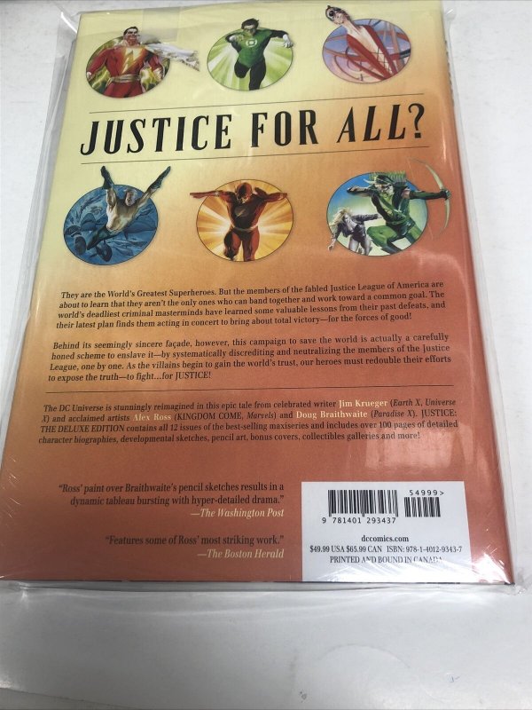 Justice The Deluxe Edition (2019) DC Comics HC Jim Krueger Sealed!