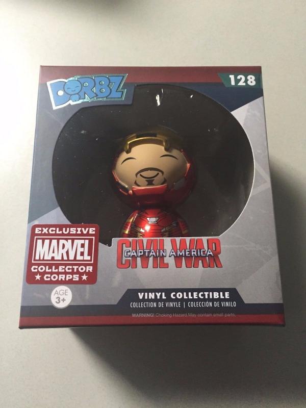 Iron Man # 128 Dorbz Marvel Collector Corps Exclusive Figure Vinyl Collectib TB1