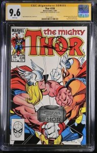Thor (1983) # 338 (CGC 9.6 SS) Signed Walt Simonson * Marvel * 2nd appearance