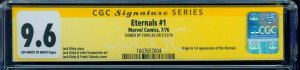 The Eternals #1 1976 CGC SS 9.6 OW/W Signed by Stan Lee! Movie Coming! Not 9.8