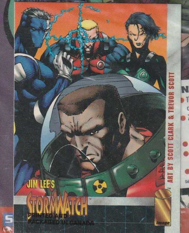 Stormwatch #0 (1993) Polybagged with exclusive Trading Card