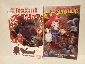 FOOL KILLER:PSYCHO THERAPY + SLAPSTICK GRAPHIC NOVELS - FREE SHIPPING