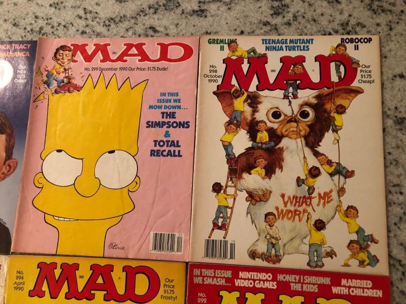 Lot Of 8 Mad Magazines # 292 294 296 297 298 299 300 305 Humor Parody Comedy JW1