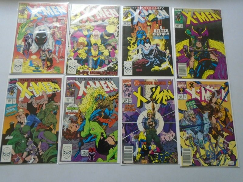 Uncanny X-Men Comic Lot From: #226-278 38 Diff Books Average 6.0 FN (1988-1991)