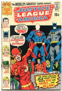 JUSTICE LEAGUE OF AMERICA #89 '71-BATMAN-SUPERMAN ADAMS G