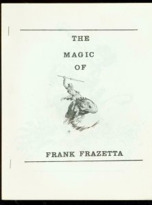 MAGIC OF FRANK FRAZETTA #2 FANZINE-MONSTER WITH SPEAR VF 