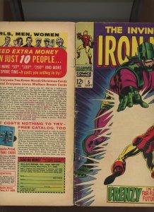 (1968) Iron Man #5: SILVER AGE! WE COMBINE SHIPPING! (2.0/2.5)