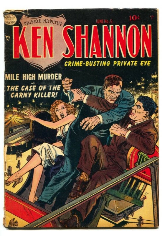 Ken Shannon #5 1952- Reed Crandall- Ferris Wheel GGA cover